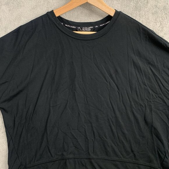 Lauren Ralph Lauren Black Label Shirt Womens Large Viscose Blend Short Sleeve - Picture 4 of 9